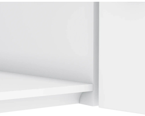 Detailansicht eines weißen Regals