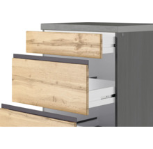 Badezimmermöbel mit Schubladen in Holzoptik