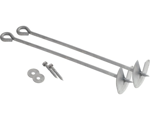 Erdanker-Set mit Schrauben und Unterlegscheiben