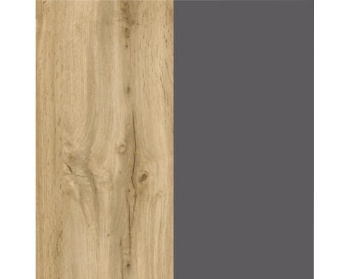 Holzdekor neben unifarbenem Dekor