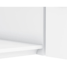 Detailansicht eines weißen Regals