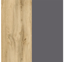 Holzdekorplatte mit Holzstruktur und einfarbiger Platte