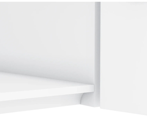 Detailansicht eines weißen Regals