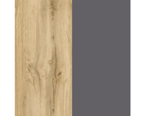 Dekorplatte mit Holzstruktur und unifarbener Fläche