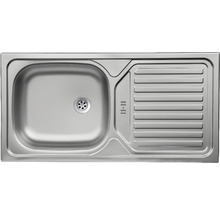 Edelstahl Einbauspüle mit Abtropffläche