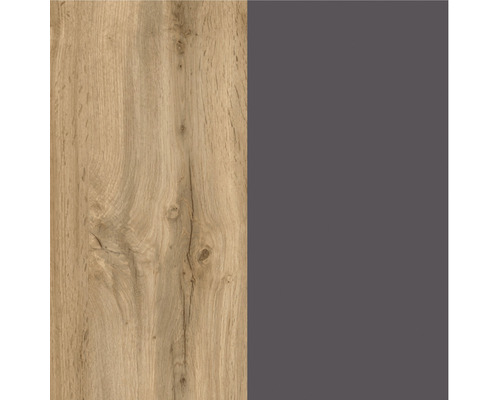 Holzdekorelement und graues Dekorelement