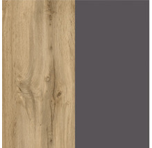 Holzstruktur und graue Oberfläche