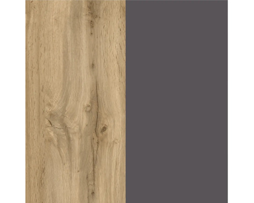 Holzdekor und einfarbige Fläche