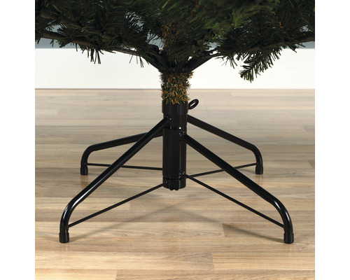 Weihnachtsbaumständer aus Metall mit Baum