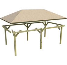 Holzpavillon Bausatz mit Dach