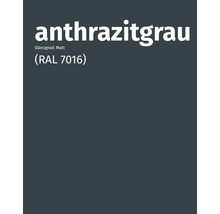Anthrazitgraue, matte Oberfläche (RAL 7016)