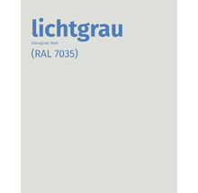 Lichtgraue Farbe, Glanzgrad Matt, RAL 7035
