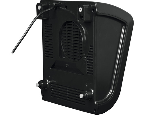 Rückansicht eines Händetrockners zur Wandmontage