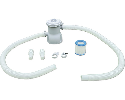 Poolfilteranlage mit Schläuchen, Filtern und Zubehör