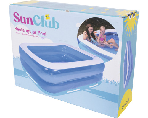 Verpackung eines rechteckigen SunClub Pools