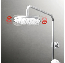 Duschsäule Schulte Modern Rain IIl White Style D9692614 02 rund mit Einhebelmischer chrom/weiß-thumb-3