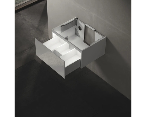 Waschtischunterschrank mit Schublade zur Wandmontage