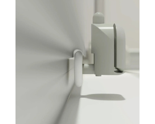 Rollladenführungsschiene mit Rollladen