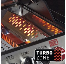 Enders Gasgrill Monroe Pro 4 SIK Turbo 4 Brenner 58 x 153,5 cm Edelstahl inkl. herausnehmbare Fettauffangschale