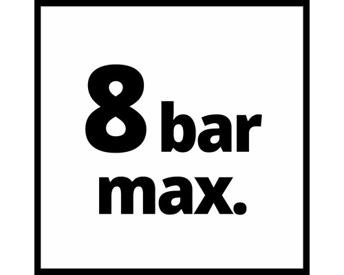 Maximaler Druck: 8 bar