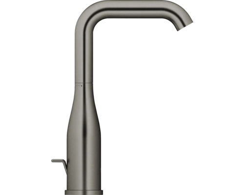 Küchenarmatur aus Metall mit gebogenem Auslauf