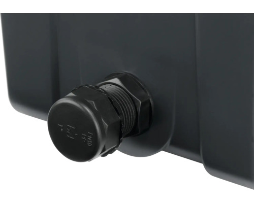 Detailaufnahme eines Kunststoffgehäuses mit Verschraubung