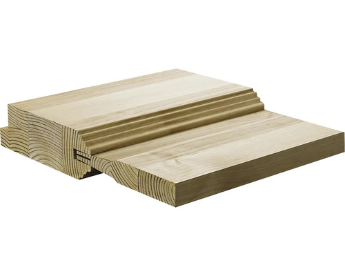 Holztreppenprofil mit Nut und Feder