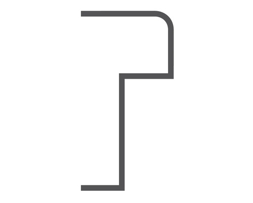 Schemazeichnung eines Kantenschutzprofils