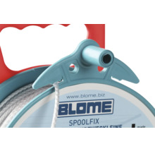 Blome Spoolfix Mehrzweckleine auf Spule mit rotem Griff