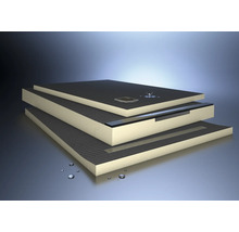 Duschboard-Querschnitt mit Ablauf