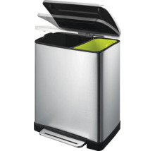 Küchen Treteimer Eko E-Cube 28l - 18l matt chrom-thumb-3 Küchen Treteimer Eko E-Cube 28l - 18l matt chrom-thumb-3