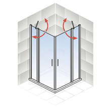 Eckeinstieg mit Pendltür Schulte ExpressPlus Alexa Style 2.0 EP32600450150017192 800x800x1920 mm Echtglas Klar hell aluminium inkl. Duschwanne-thumb-7 Eckeinstieg mit Pendltür Schulte ExpressPlus Alexa Style 2.0 EP32600450150017192 800x800x1920 mm Echtglas Klar hell aluminium inkl. Duschwanne-thumb-7