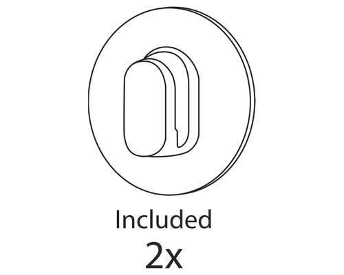 Symbol: Zwei Stück im Lieferumfang enthalten