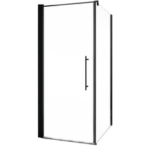 Drehtür mit Seitenwand Schulte Alexa Style 2.0 Black Style 800x800x1920 mm Echtglas Klarhell schwarz-thumb-1 Drehtür mit Seitenwand Schulte Alexa Style 2.0 Black Style 800x800x1920 mm Echtglas Klarhell schwarz-thumb-1
