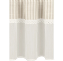 Gardine mit Streifenmuster und Spitze