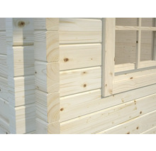Gartenhaus Palmako Helena 15,1 m² inkl. Fußboden und Vordach 450 x 360 cm tauchgrundiert braun-thumb-5 Gartenhaus Palmako Helena 15,1 m² inkl. Fußboden und Vordach 450 x 360 cm tauchgrundiert braun-thumb-5