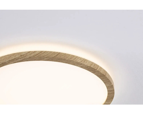 Runde Deckenleuchte mit Holzoptik
