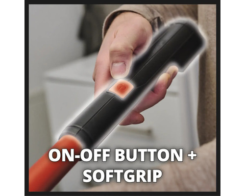 Einhandstaubsauger mit Ein-Aus-Schalter und Softgriff