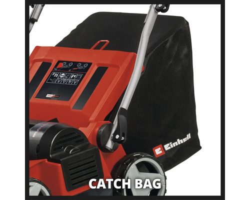 Auffangsack eines Rasenmähers.