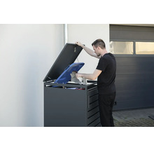 Mülltonnenbox WESTMANN Kubus 80 x 68 x 116 cm anthrazit
