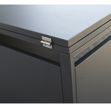 Mülltonnenbox WESTMANN Kubus 4 80 x 264 x 116 cm anthrazit