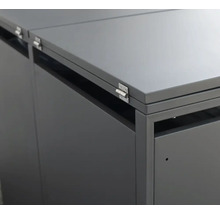 Mülltonnenbox WESTMANN Kubus 4 80 x 264 x 116 cm anthrazit