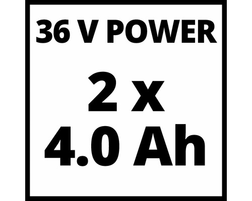 36 Volt Power, 2 mal 4.0 Amperestunden