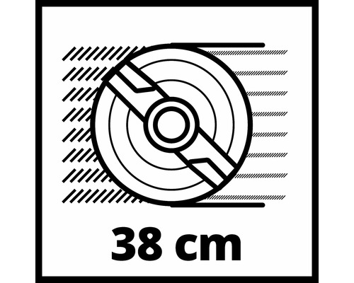 Symbol für 38 Zentimeter Messerlänge