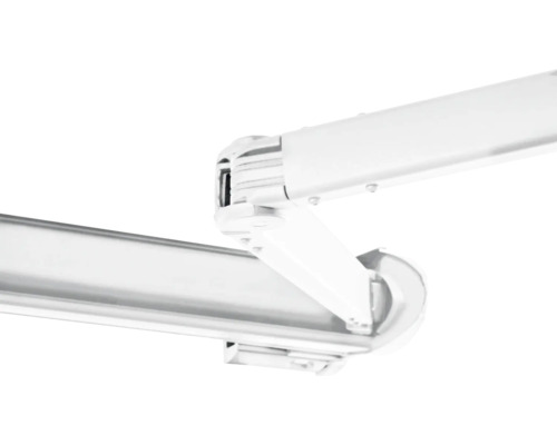 Detailaufnahme eines Gelenkarms einer Markise