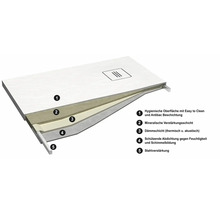 Rechteck-Duschwanne Ottofond Nevis 90x120x3.5 cm weiß Strukturiert Matt-thumb-6 Rechteck-Duschwanne Ottofond Nevis 90x120x3.5 cm weiß Strukturiert Matt-thumb-6