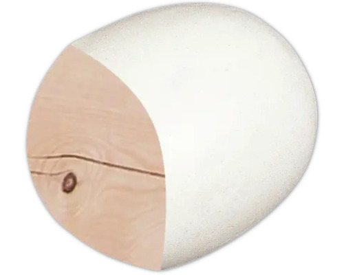 Holzbaustein mit Lackierung