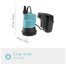 Gardena Akku-Tauchpumpe mit Batteriepack
