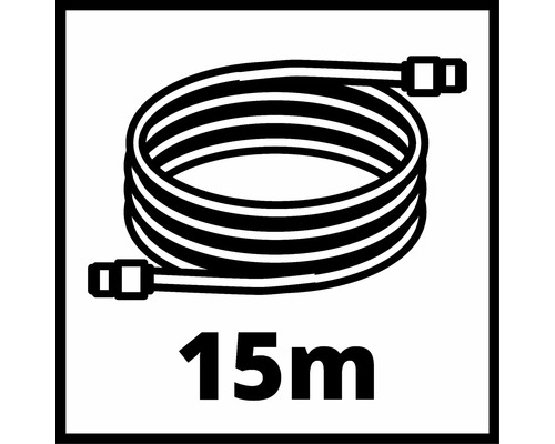 Symbol für einen 15 Meter langen Schlauch