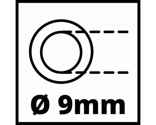 Symbol für Bohrlochdurchmesser 9 mm